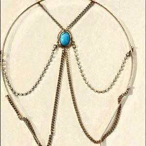 Faux Turquoise Stone Headband